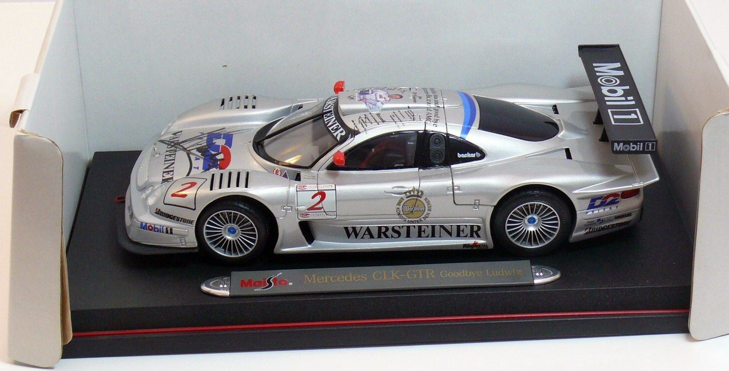 MAISTO Mercedes CLK GTR Goodbye Ludwig118OVP/A56