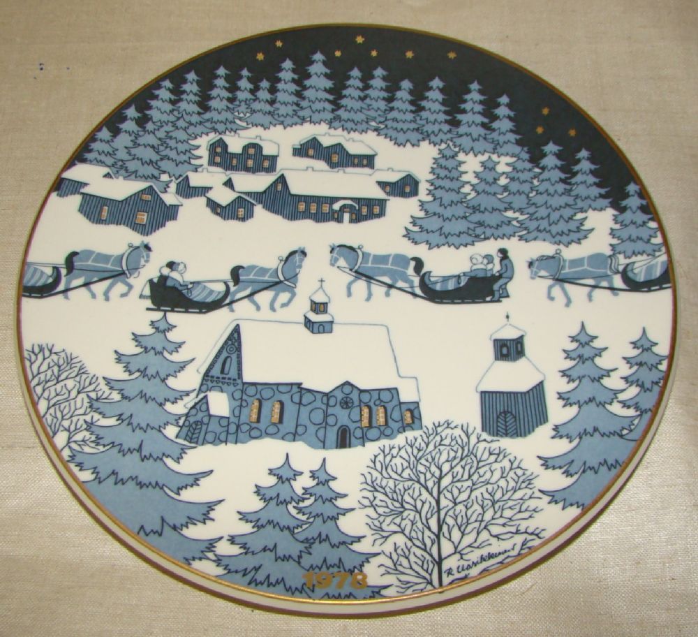 Weihnachtsteller 1978 Arabia Finland, D 23 c 185/2128