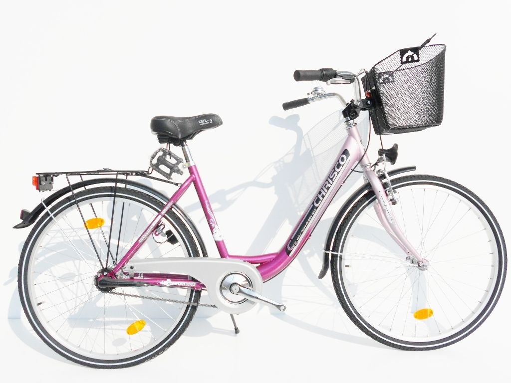 26 Zoll Citybike Damen Mädchen Fahrrad lila pink 3 Gang