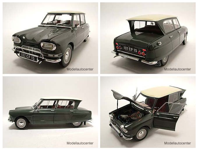 Citroen Ami 6 1963 grau, Modellauto 118 / Norev