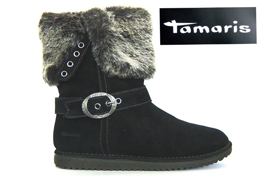 Tamaris Damen Stiefel Stiefeletten Veloursleder 1 1 26423 27