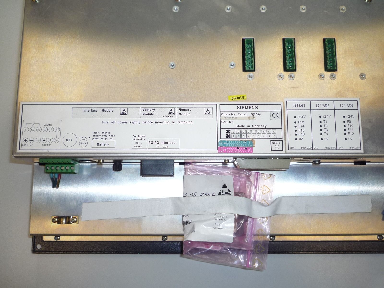 Siemens Panel OP30C 6AV3530 1RU32 OP 30 C OP30 S5