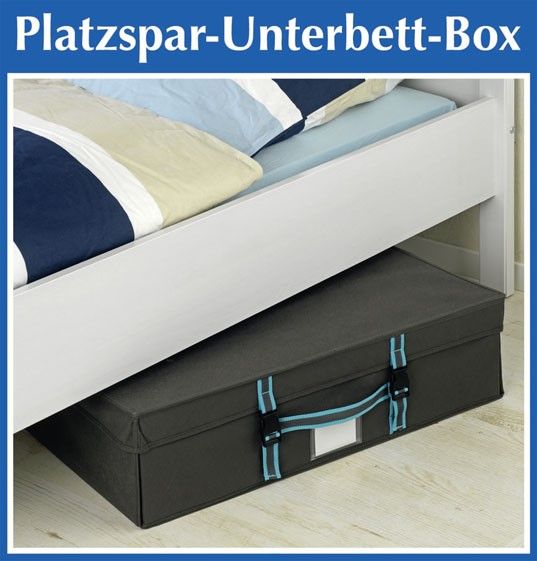 WENKO Aufbewahrungsbox 70x47x19cm Unterbettkommode Bett Kommode Box