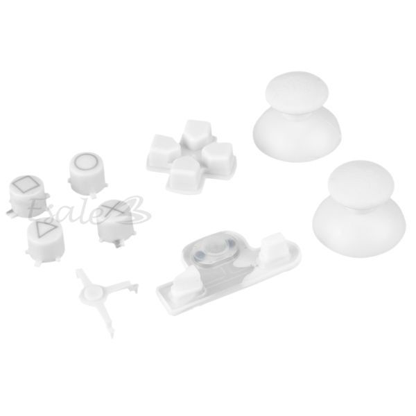 Pad Knöpfe + THUMBSTICKS + Triggers FÜR PS3 Controller Weiß