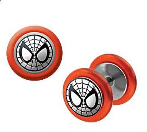 Ohrpiercing Fake Flug Spidermann Spinne Ohrringe