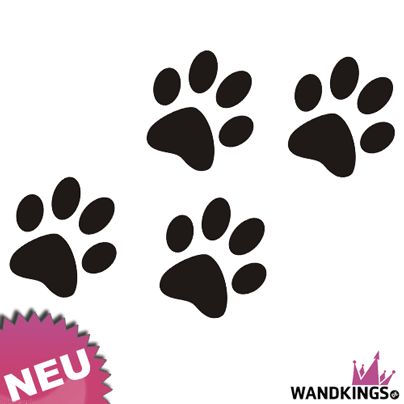 20 Katzenpfoten Wandtattoo Katze Pfoten Aufkleber w14