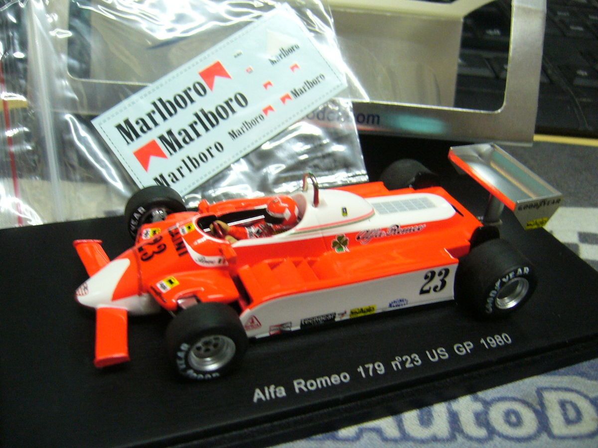 ROMEO 179 V12 US USA GP 1980 #23 Giacomelli Spark Resin 1.43