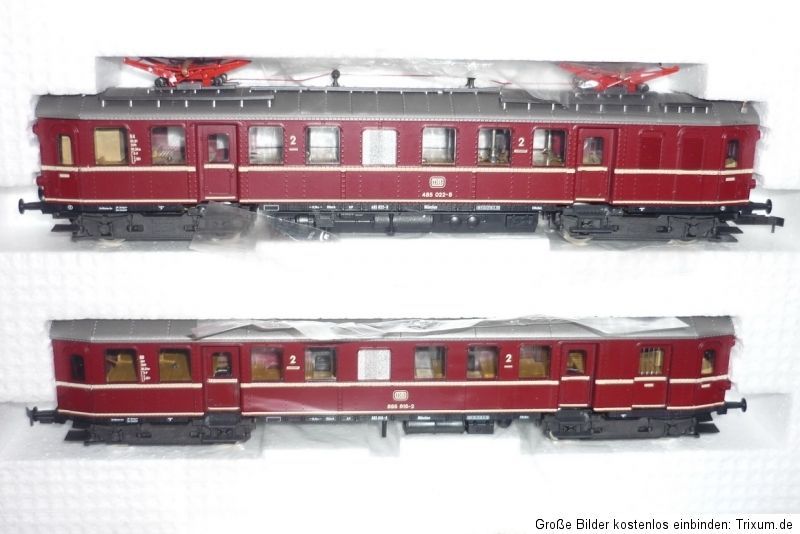 Roco 43004 Altbau Elektrotriebwagen BR 485 022 + Beiwagen EB 885 615