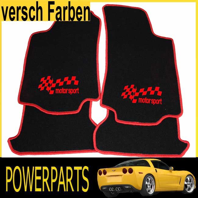 VELOURS AUTOTEPPICH FUSSMATTEN OPEL Corsa B MOTORSPORT