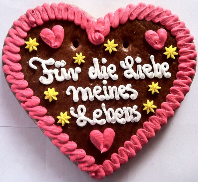 Lebkuchenherz Liebe meines Lebens