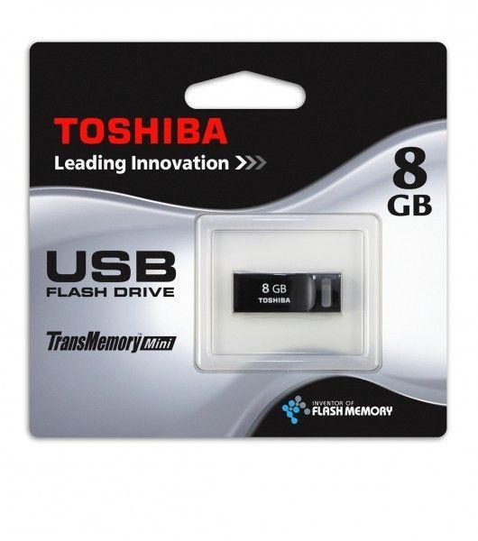 Toshiba 8GB USB Stick TransMemory Modell Suruga schwarz USB Stick