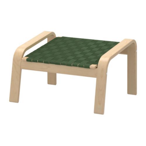 IKEA Poäng Hocker Birke / grün NEU / OVP 001.557.61 00155761