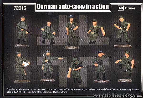 72 Figuren MARS 72013 WWII German Auto Crew sitzende Soldaten für