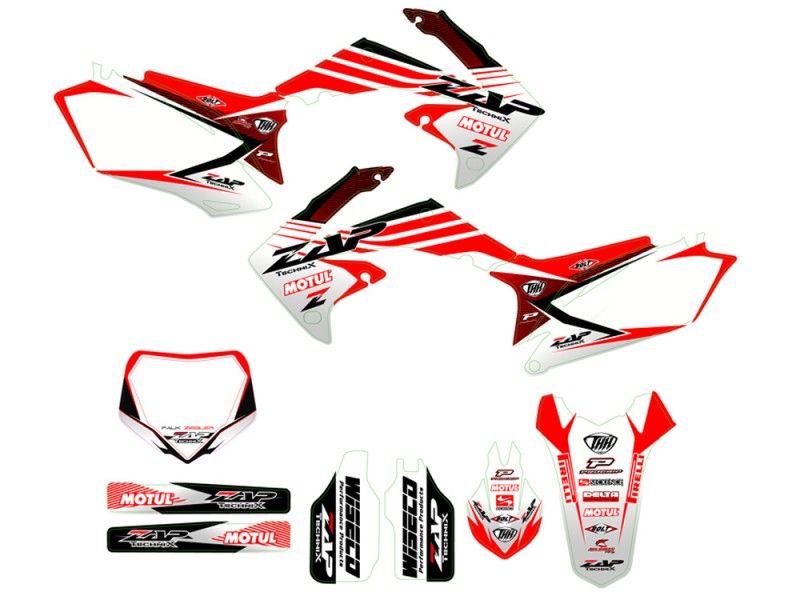 ZAP Technix Dekorsatz Dekor Kit Set CRF 250 450 2011