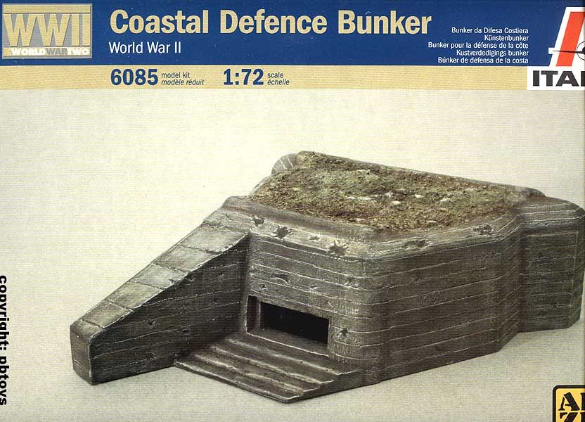 72 Figuren Italeri 6085 Küsten Bunker Atlantik Wall