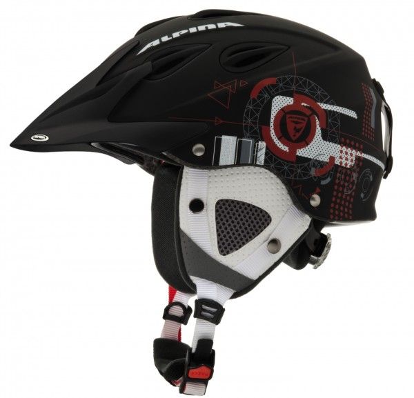 Skihelm Alpina GRAP CROSS A9057 Modell 2013 NEW schwarz rot matt