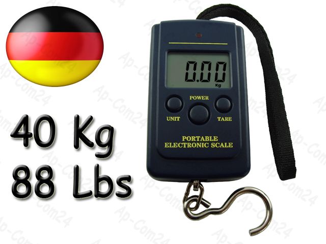 Bogenwaage Digital Waage Zugwaage Scale 40kg 88 lbs