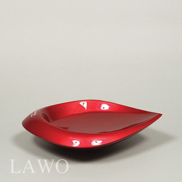 LAWO Lack Design Schale HILA bordeaux rot Modern Dekoschale Designer