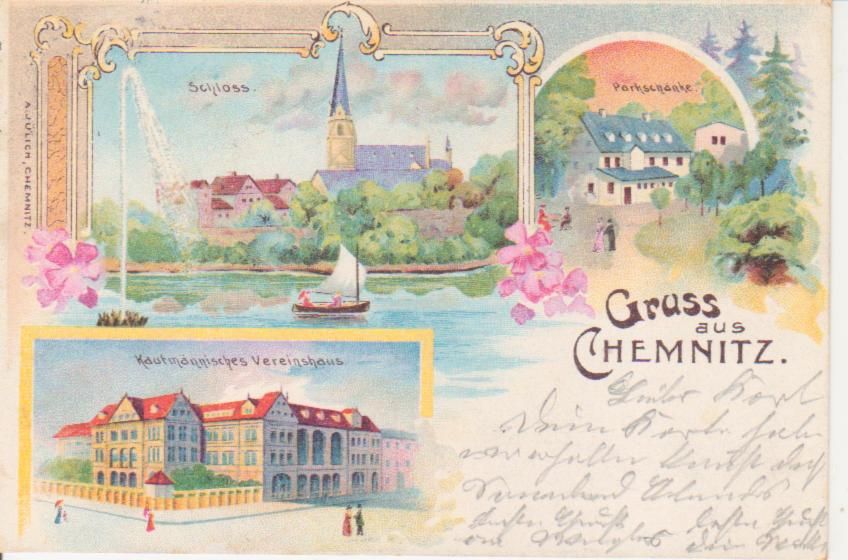 Chemnitz Schloss, Parkschänke, Vereinsh. gl1898 86.241