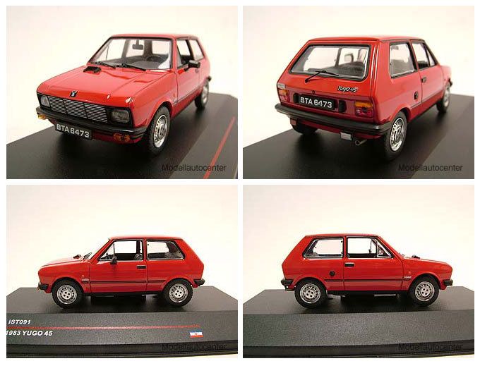 Yugo 45 1983 rot, Modellauto 143 / IST Models