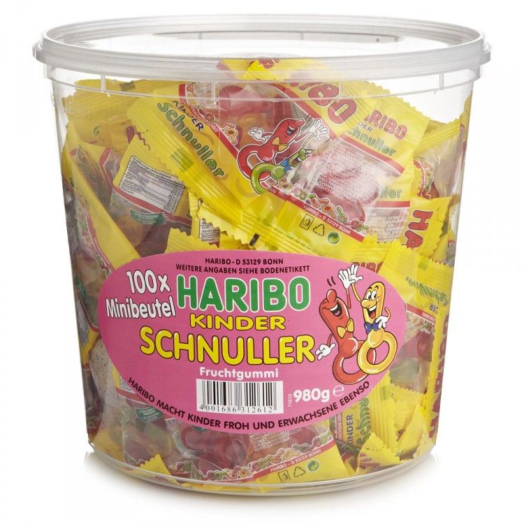 87 EUR/kg) Haribo Kinderschnuller 100 Minibeutel