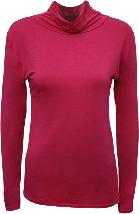 Damen Rollkragenpullover Sweater Einfaches Dehnbares Langarm Top Gr 36