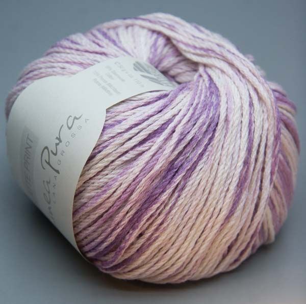 Lana Grossa Latte Print 103 light grape 50g Wolle