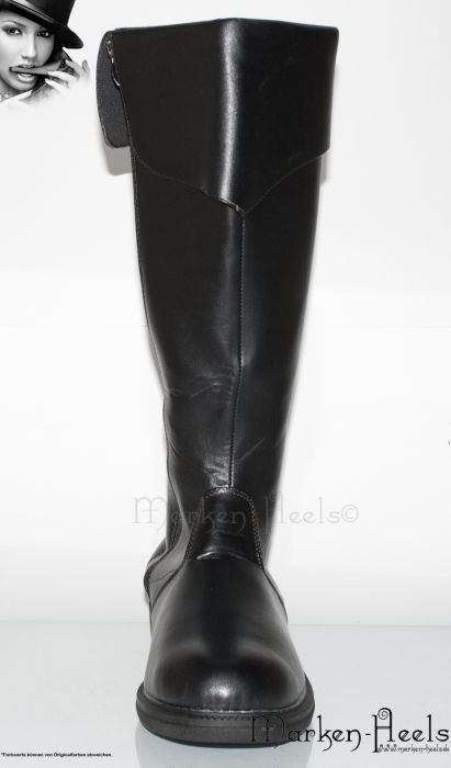 FUNTASMA HERREN KUNSTLEDER STIEFEL KNIE HOCH SCHWARZ 41 49 BY PLEASER