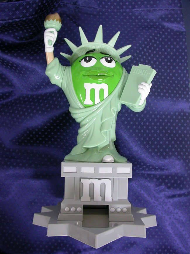 101 toller M&M Spender Freiheitsstatue, ungebraucht neu