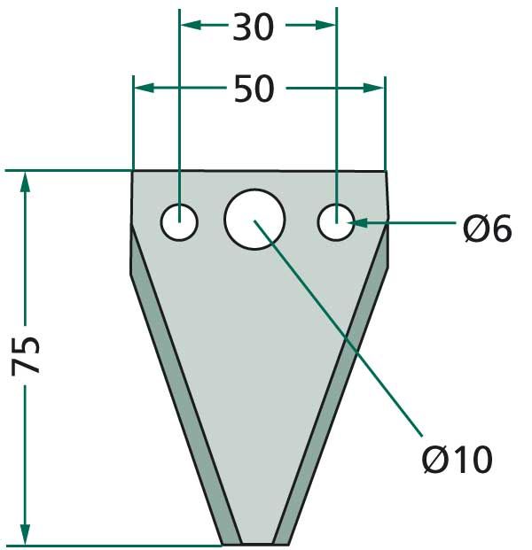 Mähmesserklinge Fortschritt Mähbalken 03008041 NEU