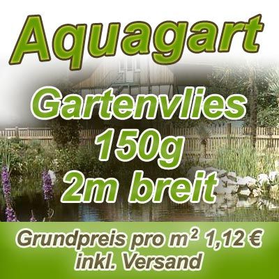 50m² Gartenvlies Unkrautvlies Drainagevlies 150g 2m br