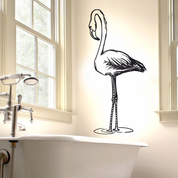 Wandtattoo   Flamingo Wandsticker Walltattoo Wandtatto Deko Vogel Zoo