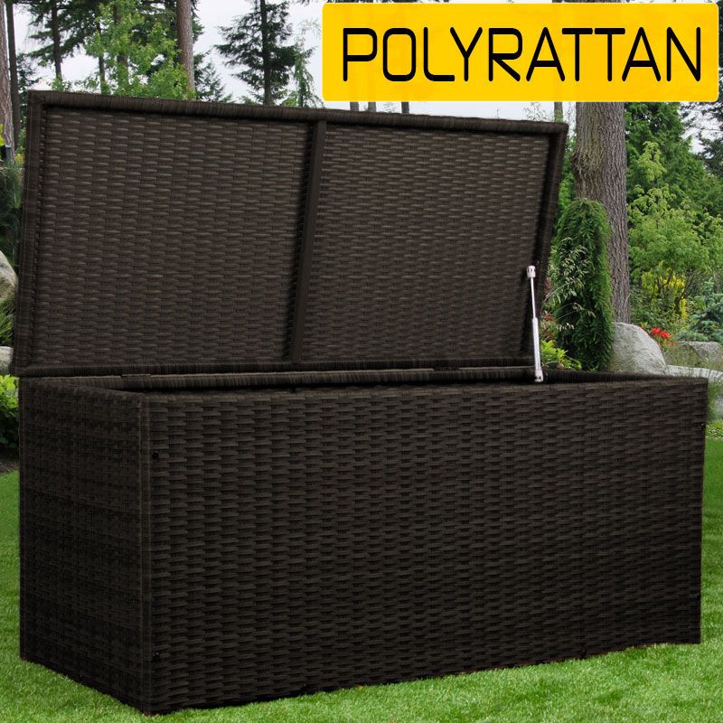 Gartentruhe Kissenbox Gartenbox BOX Polyrattan Auflagen 124