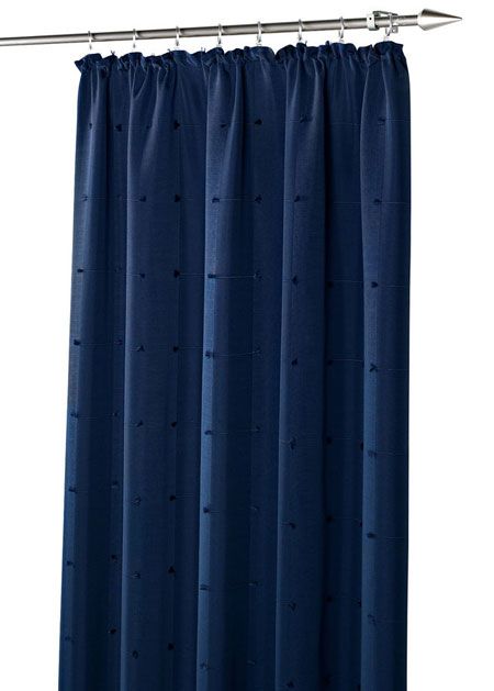 Gardine Blau Deko Kräuselband Vorhang 245 x 135 cm NEU