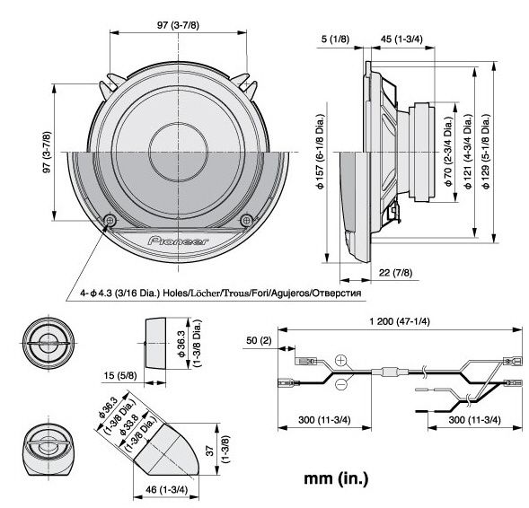 PIONEER TS G 132 Ci 13cm 2 Wege Komponentensystem   EAN 4988028143717