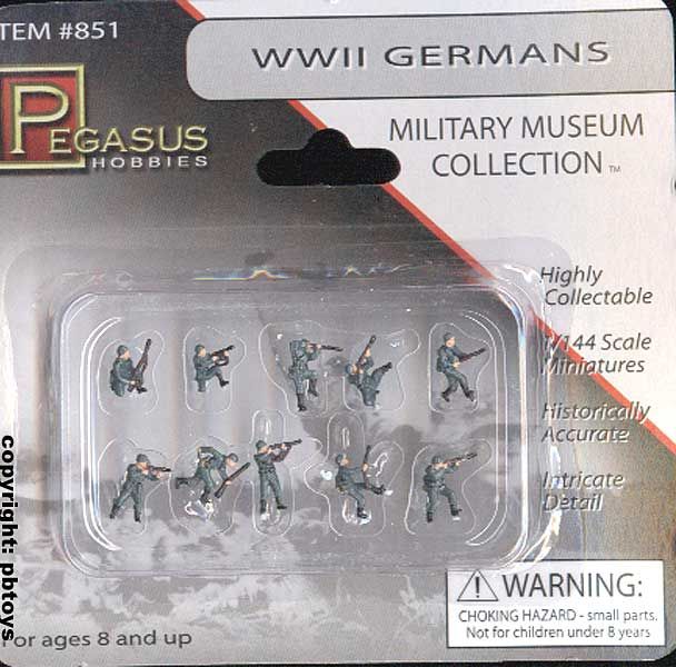 144 Figuren Pegasus 851 WWII German Infantry Soldaten