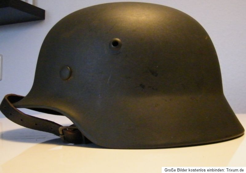 Deutscher Stahlhelm M 35 SE 66 Lauter / Mürwik 1937 Marineschule Rar