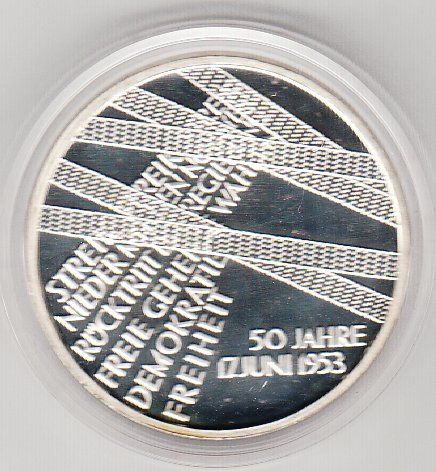 M129= BRD, 10 Euro Silber Ge denkmünze 2003 PP, siehe Vorder