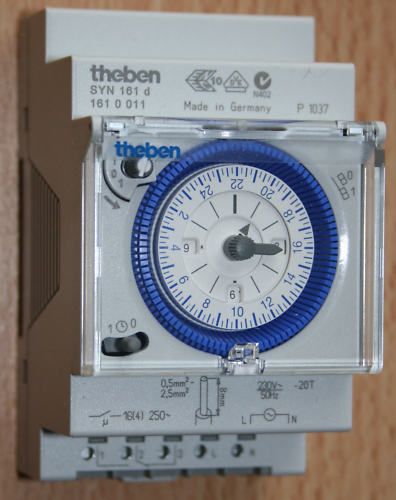 THEBEN SYN 161 D Analog Schaltuhr 1 Kanal,Zeitschaltuhr zeit schalt