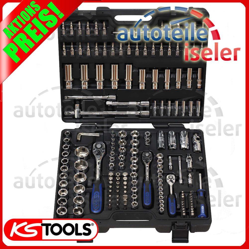 KS TOOLS CHROMEPLUS 171tlg Ratschenkasten SUPERLOCK 1/4+3/8+1/2 918