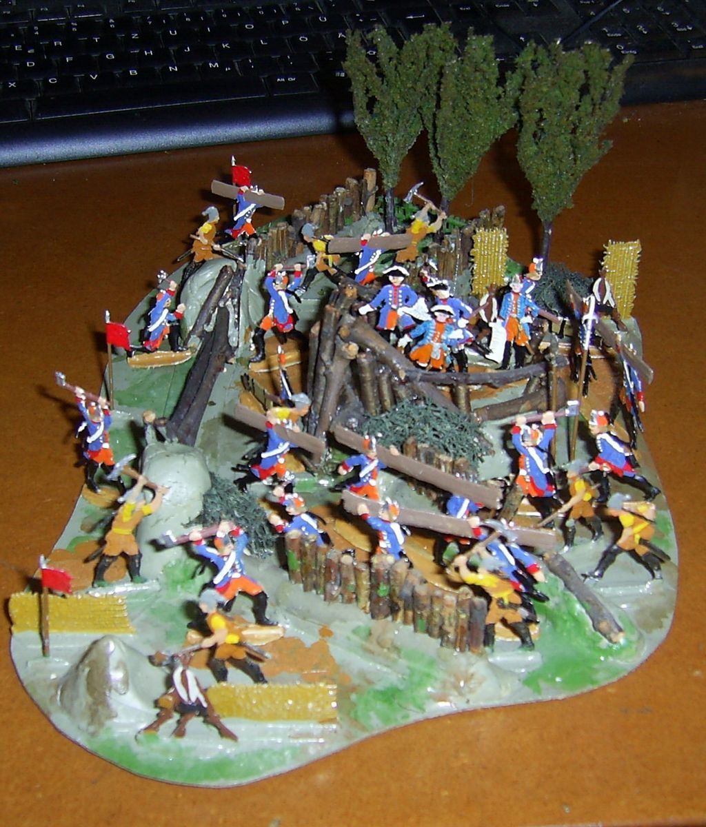 Zinnfiguren Diorama Preußen 35 mm Figuren 158