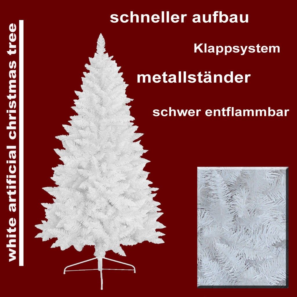 CHRISTBAUM TANNENBAUM 180 cm INKL. METALLSTÄNDER