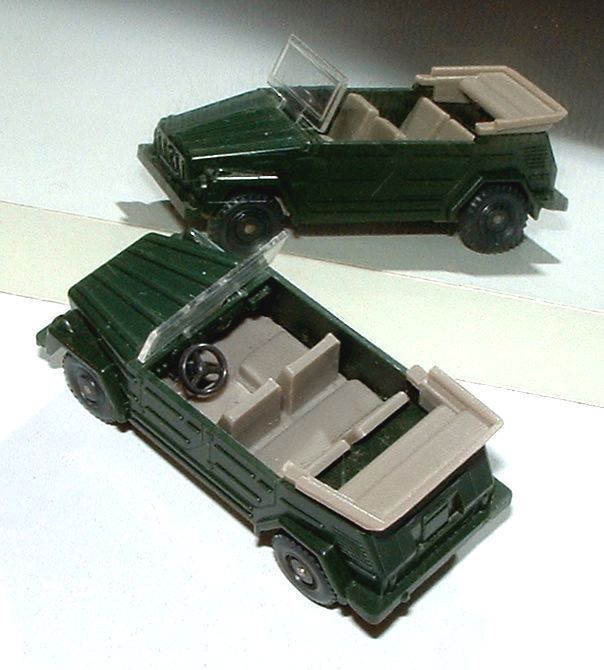  MILITAR Modellauto VW Volkswagen 181 Kuebel KUBELWAGEN oliv 1 87