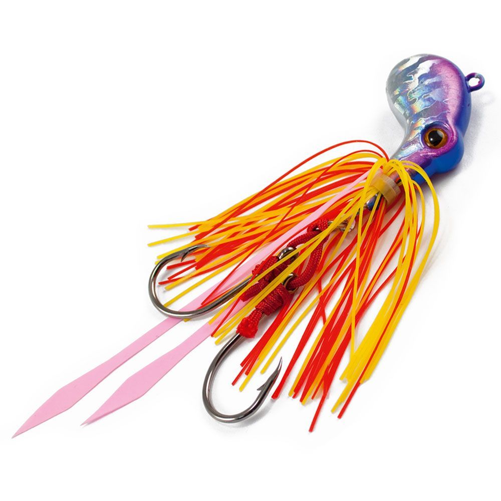 TDS Calamaro Squid Jig Pilker 175g chrom/rb. Meeresköder Dorsch