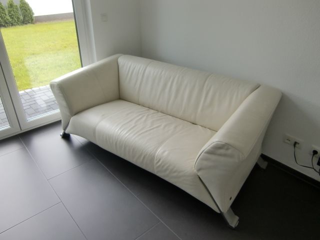 Original Rolf Benz 322   KLASSIKER   189 cm Sofa in Leder weiß   EDEL