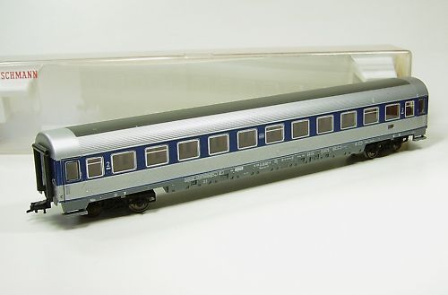 WO186# Fleischmann 5184 Personenwagen blau/silber OVP