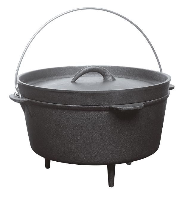 Dutch Oven Gusskessel Lagerfeuer Kessel Kaminkessel Feuerkessel 3L