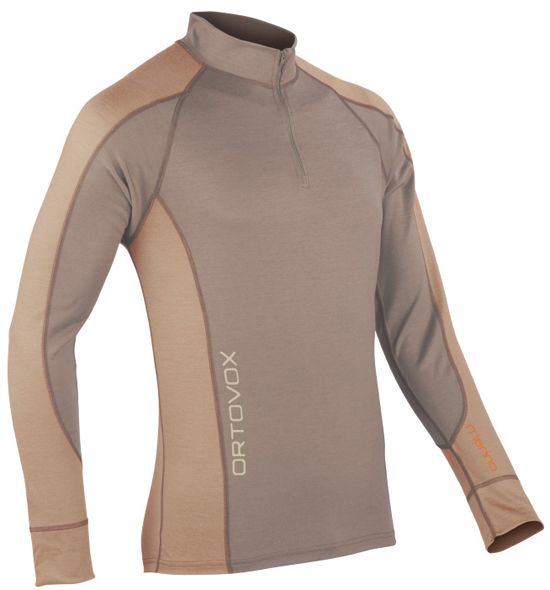 Ortovox Merino Ski Unterwäsche 185 Long Sleeve Men Zipper, Größe XL