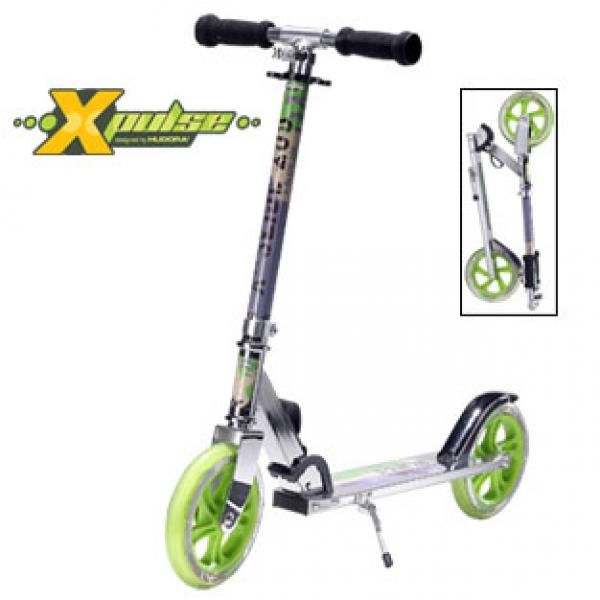 Hudora Scooter X Slide 205 Roller Tretroller GrünSilber