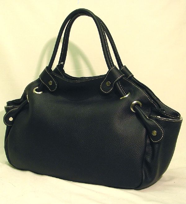 Design Luxus Lederhandtasche Schwarz UVP€198, 